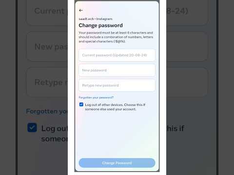 instagram ka password change kaise kare | password change #shorts #viralvideo