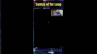 Syntax of for Loop in C Language #bca #coding #computerlanguage #computerinstitute #bcacollege #bca