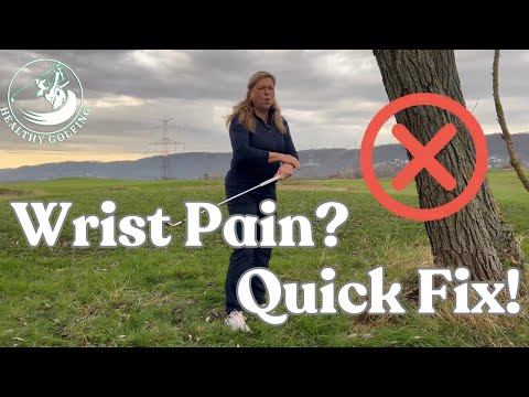 Wrist Pain? Quick Fix! #golf #golfskill #golftips #simplegolftips #golftrainingaid