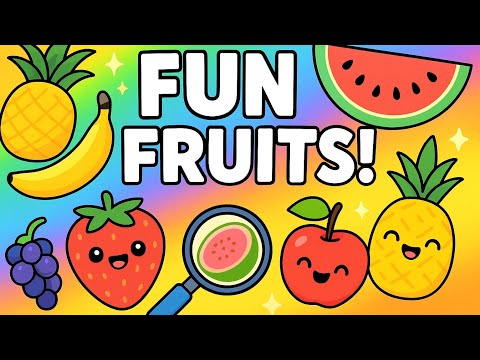 Fruits for Kids 🍎🍌🥭 | Learn Fruit Names & Fun Facts | Preschool & Toddler Learning Video