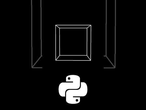 Here's a Rotating Cube in Python Tkinter! (Full Tutorial Linked) #coding #pythongui #tkinter #python