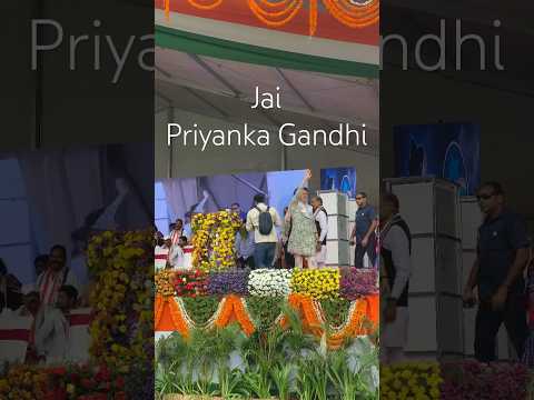 Priyanka Gandhi Vadra at Thorrur #priyankagandhi #priyankagandhivadra #congressparty