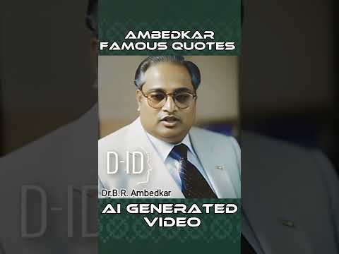 Life should be great rather than long | Dr.B.R. Ambedkar Quotes | AI Generated Video