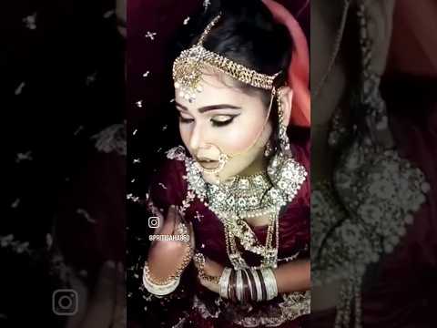 Bridal Makeover ❤️✨.. Makeover by me ✨...#mua #professional #reel #makeover #ytshorts #instagood  ..