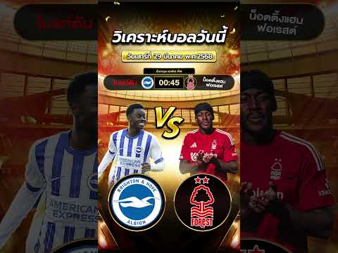 นกนางนวล ไบรท์ตัน เปิดบ้านรับทีมไม้ใหญ่ฟอเรสต์  #ข่าวฟุตบอล #football #วิเคราะห์บอลวันนี้