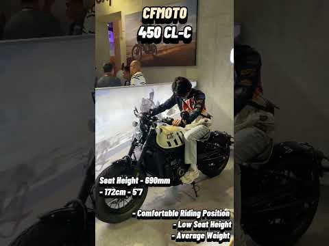 CFMOTO 450 CL-C SEATHEIGHT TEST🔥#cfmoto #450clc #cruisermotorcycles #seatheight #bikelife