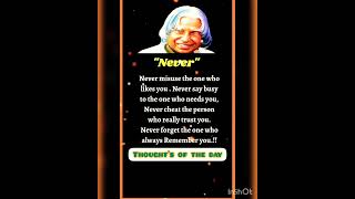 Thought's of Apj Abdul Kalam🥀❤ | Quotes🥀| Abdul Kalam whatsApp status🥀 #shorts #quotes