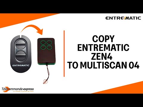 How to Copy a ENTREMATIC ZEN4 Remote to a MULTI SCAN 04 Cloning Remote