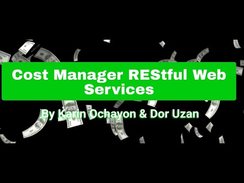 Cost Manager REStful Web Services