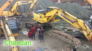 Komatsu Excavator PC 210 Chechis Change work