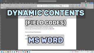 Stop Editing the Same Text Repeatedly in Word | SET & REF Fields Explained