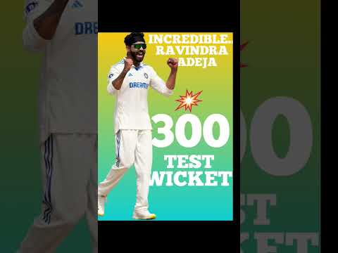 Ravindra Jadeja: The Art of Achieving 300 Test Wickets#shorts#youtubeshorts #cricket ind vs nz live