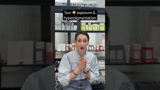 Sun exposure + other factors  may lead to hyperpigmentation. #skinfundi #sunexposure