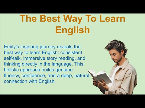 The Best Way To Learn English🔥 | Improve Your English | English Audio Story | Basic English Story