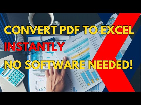 Convert PDF to Excel Instantly No Software Needed!