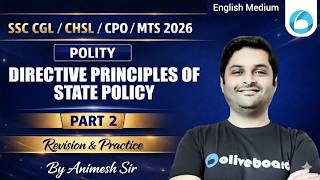 Directive Principles of State Policy - Part 2 | SSC CGL Polity 2026 | English Medium
