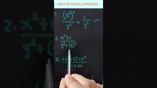 How to simplify rational expressions in Algebra #mathstricks #algebra #rationalexpressions