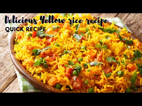 15 मिनट मे बनाए स्वादिष्ट पीले चावल कुकर में |नमकीन चावल| Indian Style Spicy Yellow Rice|Easy recipe