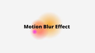 Motion blur effect tutorial on photoshop