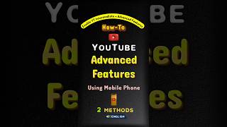 Enable Advanced Features in YouTube Settings using Mobile Phone #youtubemonetization