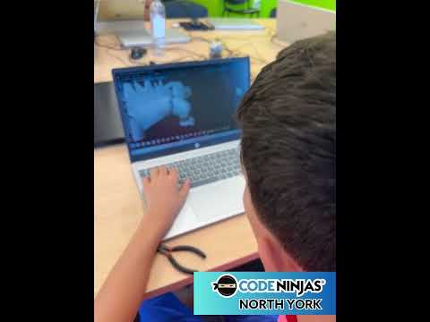 Code Ninjas North York Summer Camp 3D Modeling!