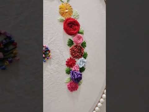 This elegant marriage frame is completely homemade. #wedding #marriage #couple #embroidery