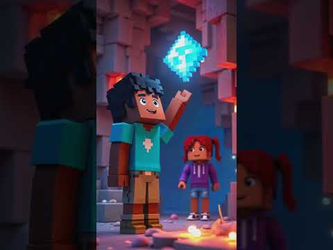 The Diamond Trap! | RTX Adventures with Joy & Jabbar (Minecraft Shorts) #diamondtrap #rtxminecraft