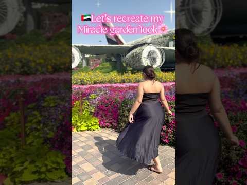 🇦🇪Let's recreate my miracle garden look🌸 #minivlog #dubai #look #lifestyle #miraclegarden #shorts