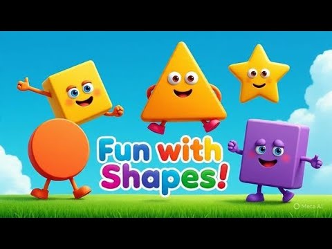 Nursery Rhymes for toddlers|| shapes poem|| new english poem for kids || #subscribe 