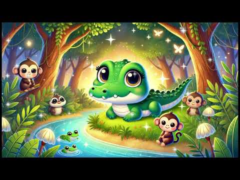 Ellie the Baby Crocodile's Jungle Adventure   Bedtime Story To Help Kids Sleep
