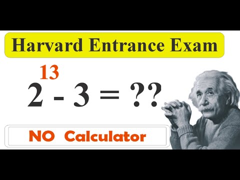 A NICE HARVARD ENTRANCE TEST QUESTION l CAN YOU SOLVE THIS 