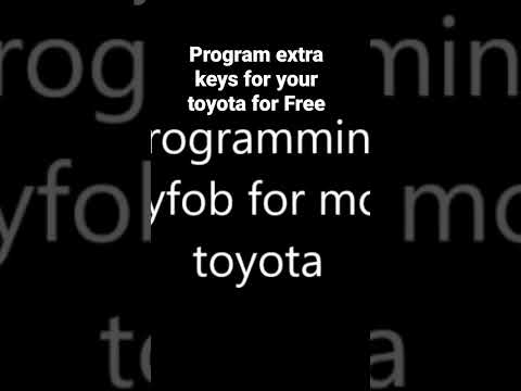 program keys for toyota for Free no device needed