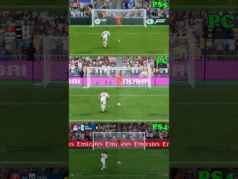 🎮 PS5 vs PC vs PS4 – Penalty Kick Animation Differences in EA FC 25! #fc25