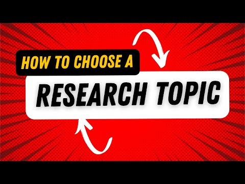 How to Choose a Research Topic | Things to Avoid | All 'Bout Research