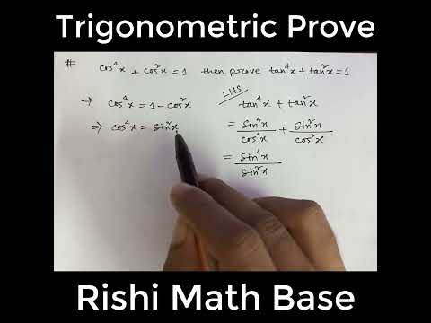 Trigonometry Basics: A Quick & Simple Solution, Rishi Math Base, 160825 #shorts #youtubeshorts