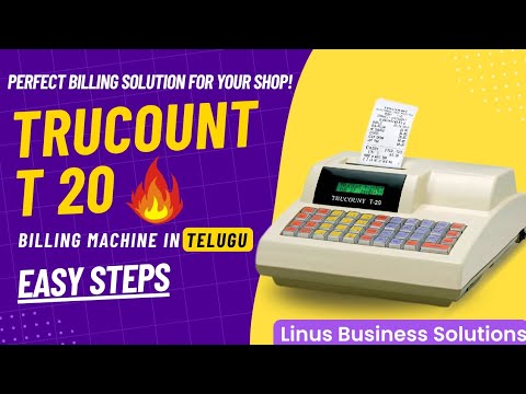 Trucount T 20 Billing Machine Use case Step by Step In 4 Mins 🚀💥 || 2025 Latest Billing Machines 🔥