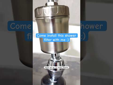 Watch how fast & easy it was to install it! Your skin & hair will LOVE this filter! #shower #filter