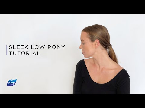 Sleek Low Pony Tutorial with PHYTO Styling Products