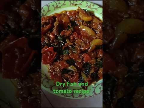 Dry fish and tomato recipe 🍅🐟#cooking #shortyoutube