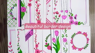 16 BEAUTIFUL BORDER DESIGNS/PROJECT WORK DESIGNS/A4 SHEET/FILE/FRONT PAGE DESIGN FOR SCHOOL PROJECT