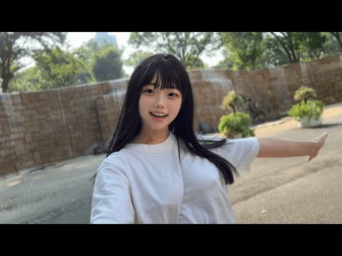 【ノーブラ散歩】暑いので滝に涼みにきました