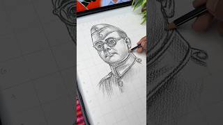 Independence Day Drawing 🇮🇳Subhash Chandra Bose #shorts #independenceday #art #drawing #15august