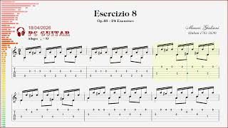 Giuliani, Op.48 Exercise 8 (Allegro), guitar
