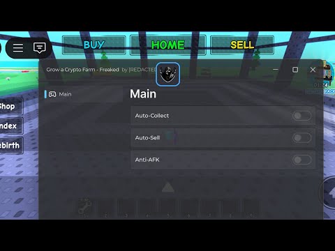 Grow A Crypto Farm script KEYLESS showcase AUTOFARM AUTO SELL ANTI AFK