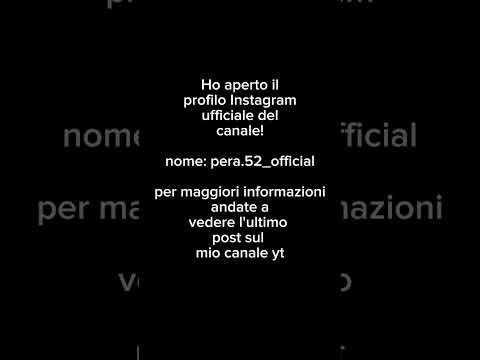 SEGUITEMI ANCHE SU INSTAGRAM: Pera.52_official