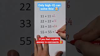 IQ Test ! 🤯 #math #iqtest #mathriddle