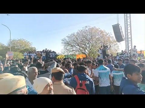 Live: Haryana CM Nayab Singh Saini in Sonipat Half Marathon 10 KMs and 5 KMs #marathon #athletes