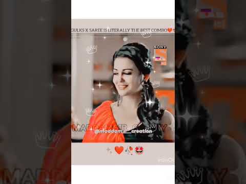 Gulks in saree just beauty 🥰❤️#Madamsir#Gulki🥰Yukti forever😍💝💖