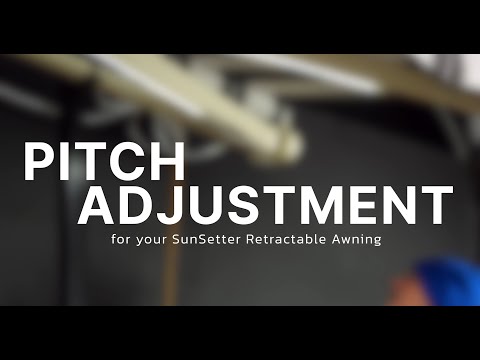 Sunsetter Awning - Pitch Adjustment