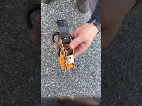 A great way to tie your ratchet straps, so they don’t tangle and are ready for use.